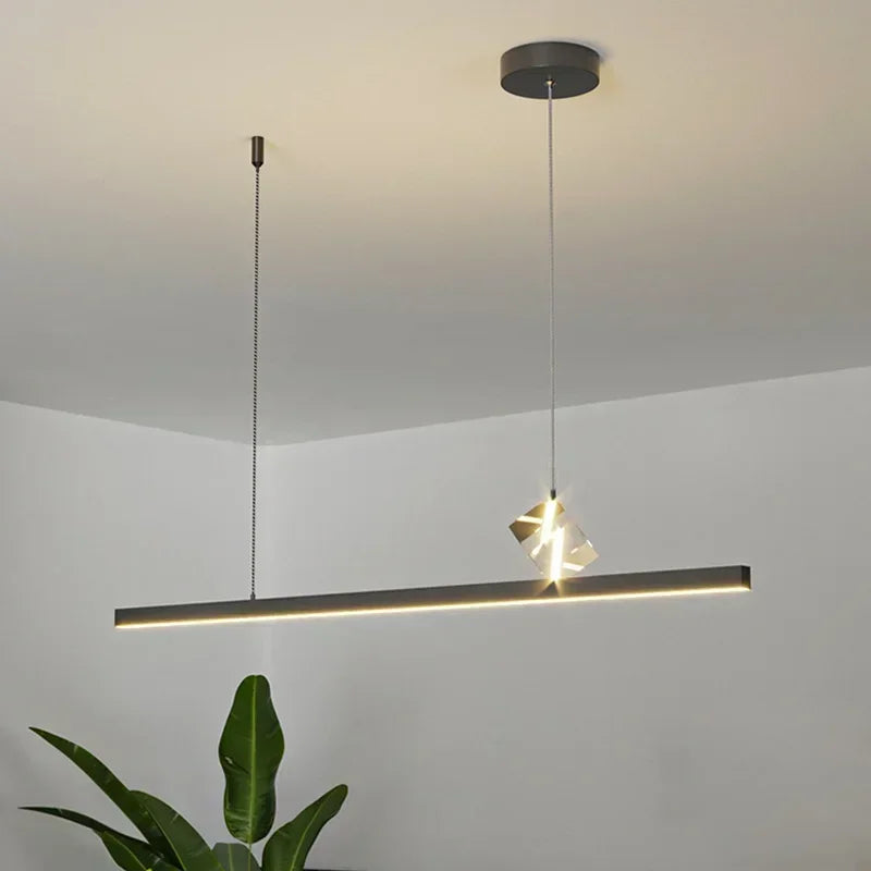 Afralia™ Modern Luxury Crystal Chandelier for Dining Table and Bar Lighting