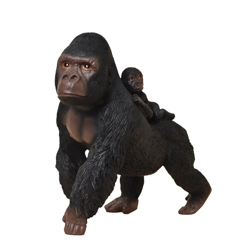 Afralia™ Orangutan Monkey Parent-child Resin Sculpture - Home Decor Figurine