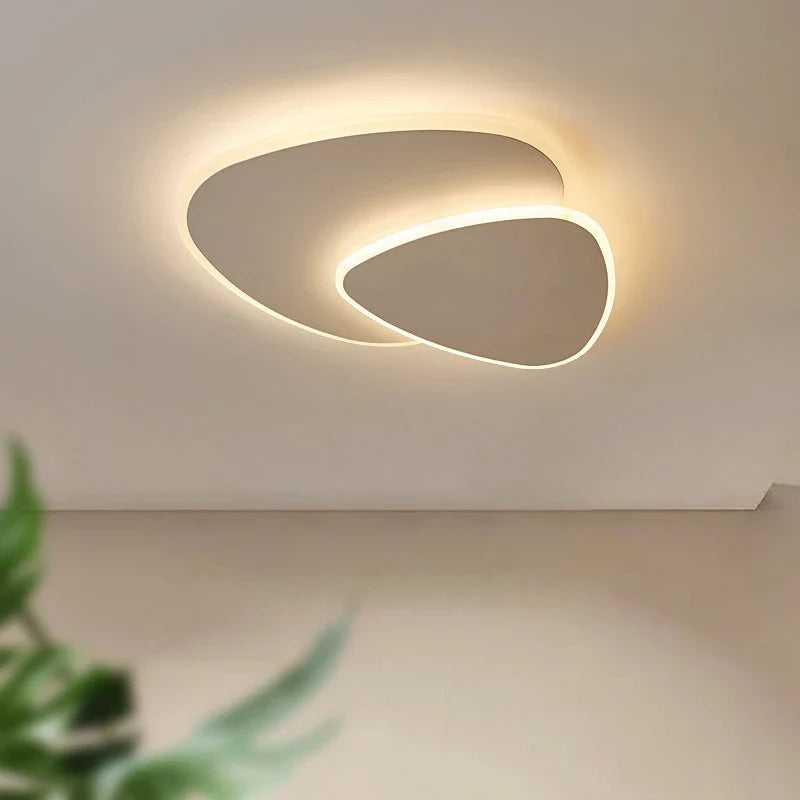 Afralia™ Modern Minimalist Ceiling Light with Remote Control for Living Room Dining Room