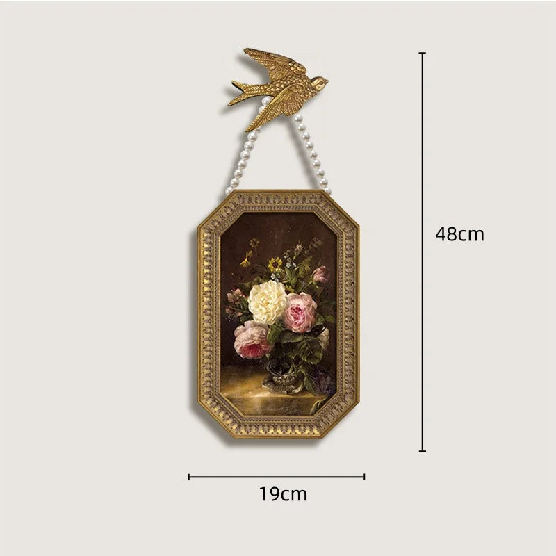 Afralia™ French Vintage Cupid Decorative Painting Set for Living Room Wall Decor