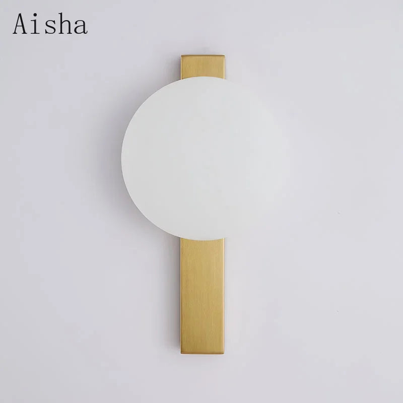 Afralia™ Nordic LED Circular Wall Lamp - Minimalist Home Lighting