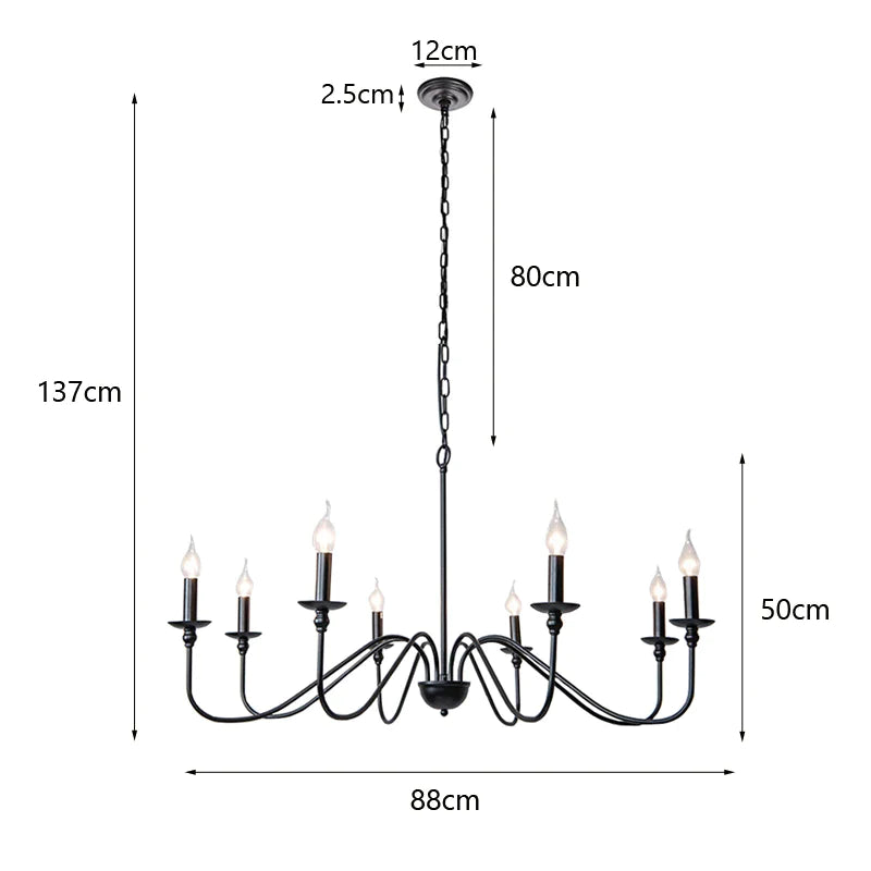 Afralia™ Modern Iron Chandelier for Living Room Kitchen Dining Bedroom Study in Luxurious Design