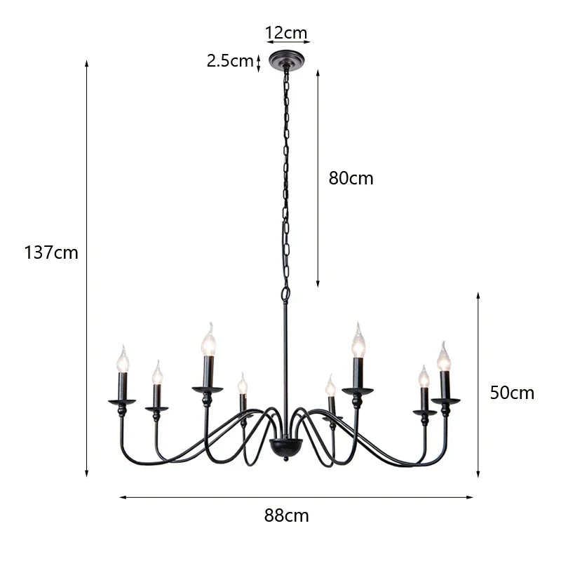 Afralia™ Modern Luxe Iron Chandelier for Living Room Kitchen Dining Bedroom Study