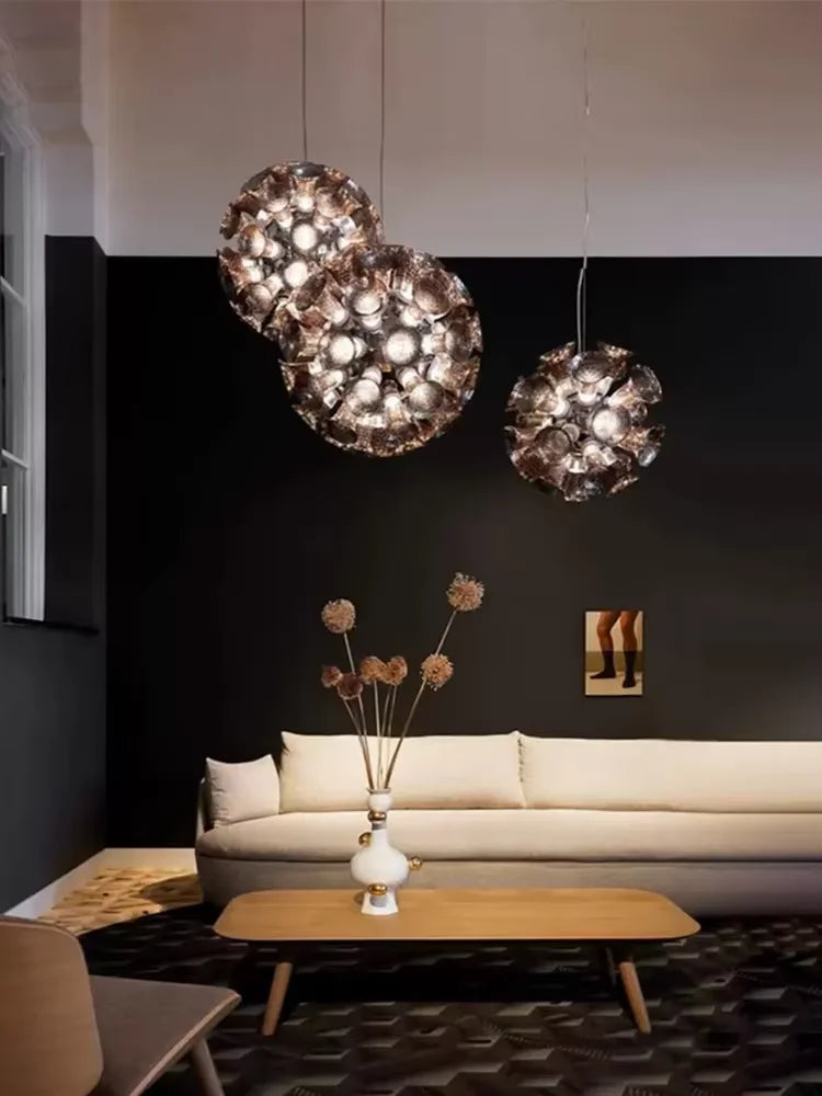 Afralia™ Designer Luxury Chalice Lamp for Living Room Bedroom Hotel Project Décor Home LED Suspension Luminaire