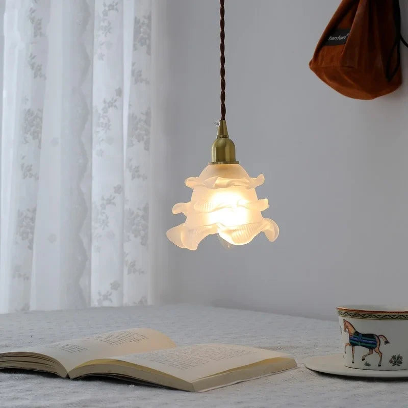 Afralia™ Copper Glass LED Pendant Lamps Modern Style Nordic Hanging Light Fixtures