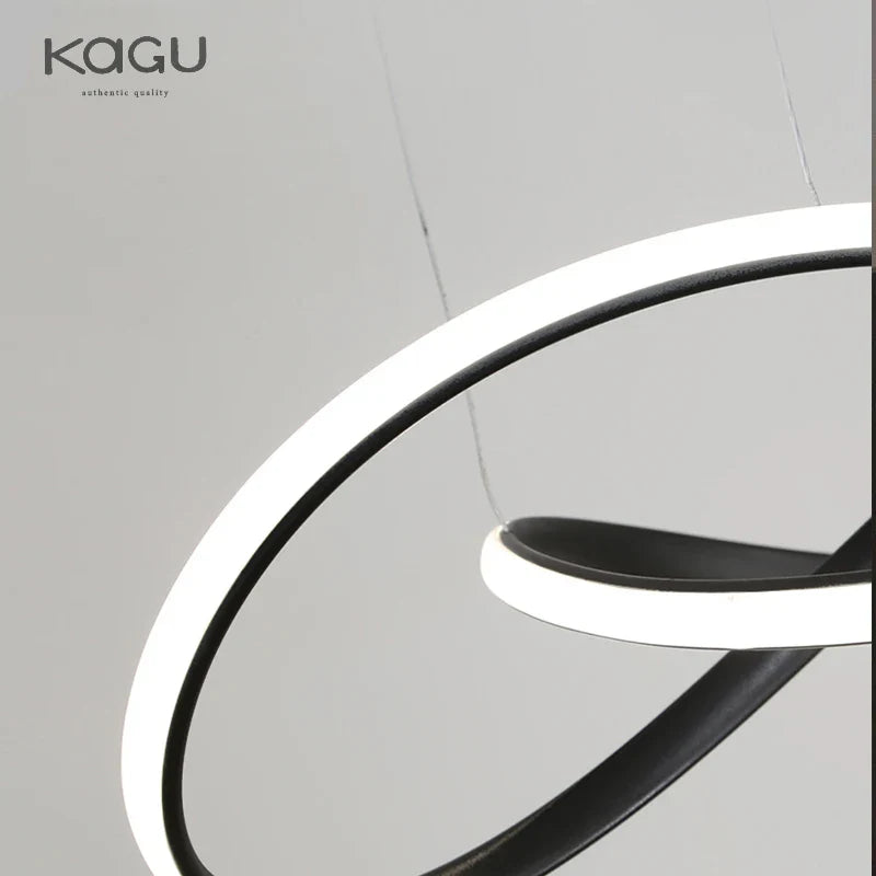 Afralia™ LED Chandelier Light: Modern Aluminum Acrylic Pendant for Dining Room & Restaurant