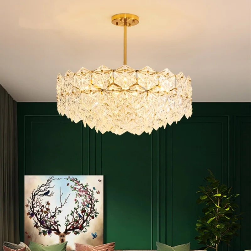 Afralia™ Crystal Chandelier: Luxury Lighting for Bedroom, Foyer, Dining & Living Room