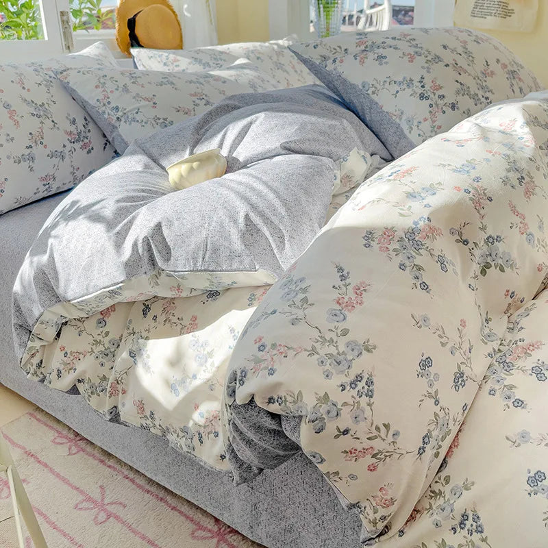 Afralia™ Geometric Print 100% Cotton Bedding Set for All Seasons