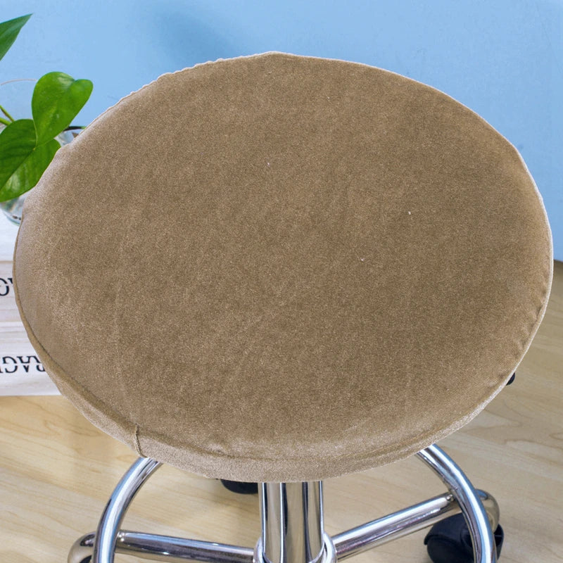 Afralia™ Fleece Stool Cover: Elastic, Removable, Stretch Seat Protector