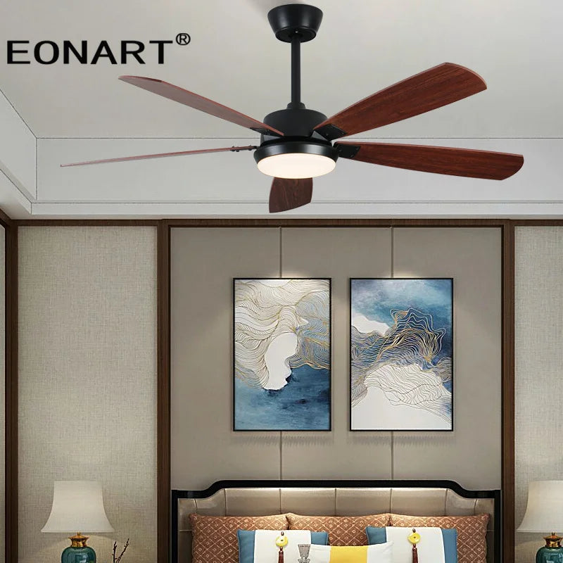Afralia™ 52" LED Ceiling Fan with Modern Design & Remote Control
