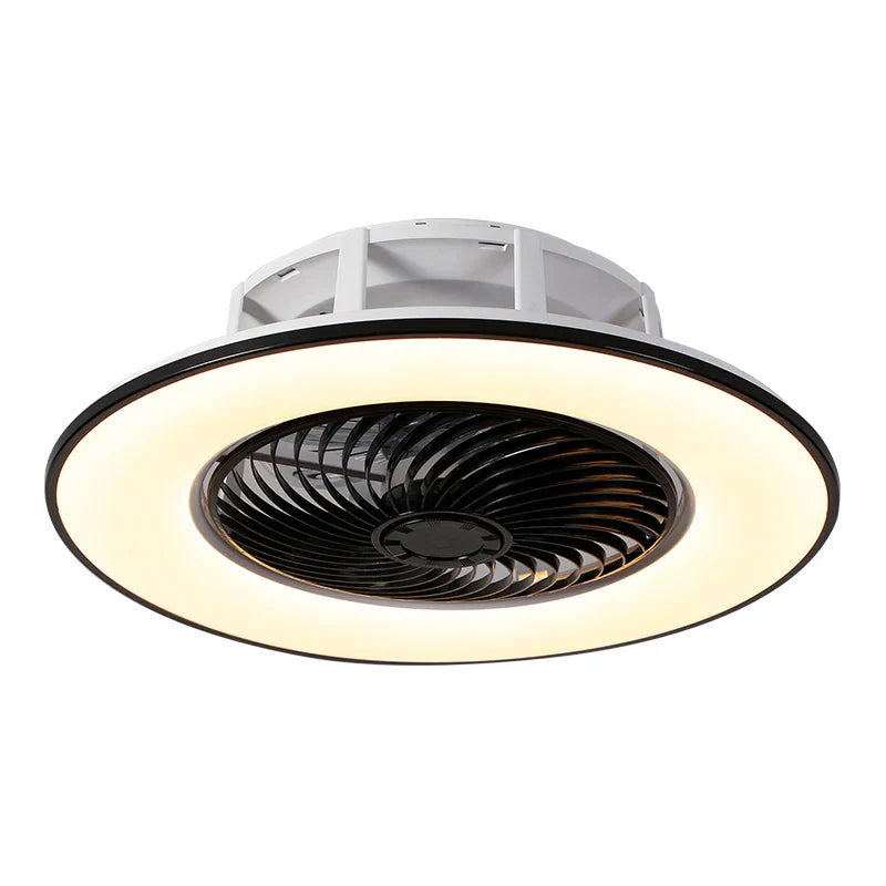 Afralia™ LED Remote Control Chandelier Ceiling Fan Light for Bedroom Living Room