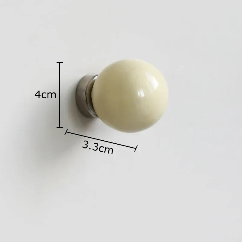 Afralia™ Ceramic Circular Wall Hooks – Magnetic Storage Holder & Decorative Rack