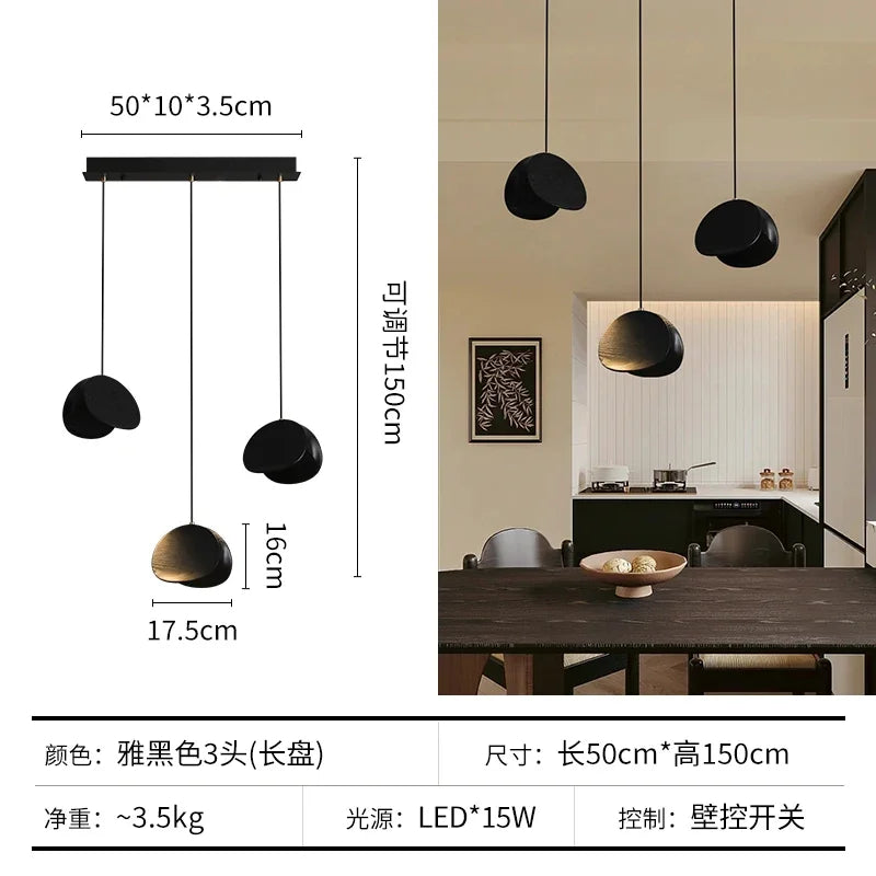 Afralia™ Wabi-sabi Wood Chandelier: Zen Tea Room Staircase Light, Retro Living Room Design