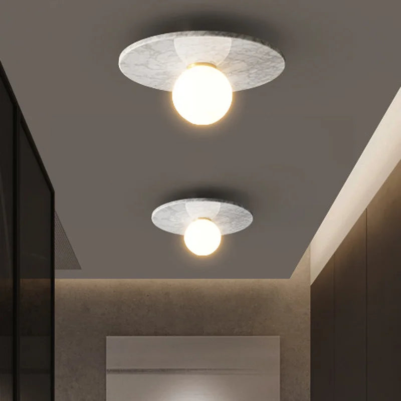 Afralia™ Nordic Marble Ceiling Lamp for Living Room & Bedroom Lighting
