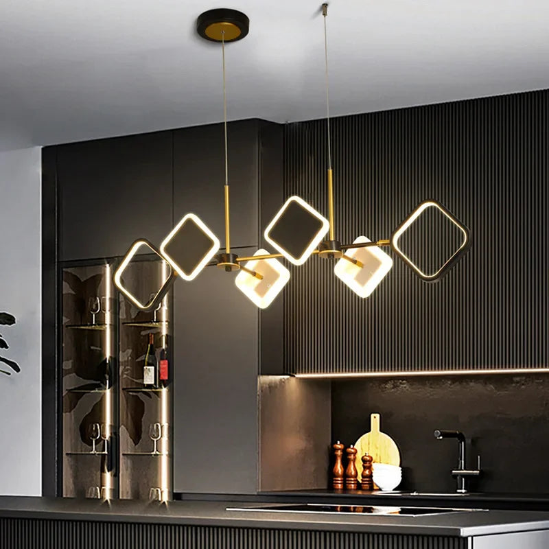 Afralia™ Modern Luxury Aluminum LED Pendant Lamp