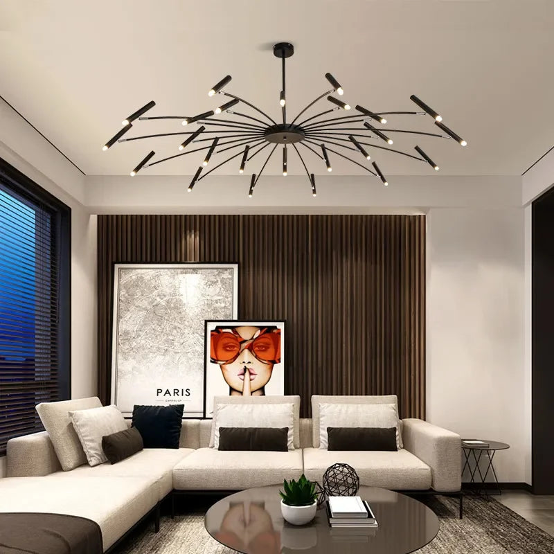 Afralia™ Modern Nordic LED Chandelier for Living Room Bedroom Decoration