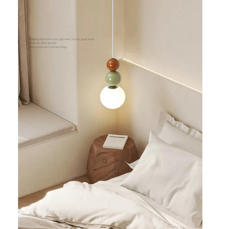 Afralia™ Cream Style Modern Minimalist Nordic Pendant Light for Master Bedroom