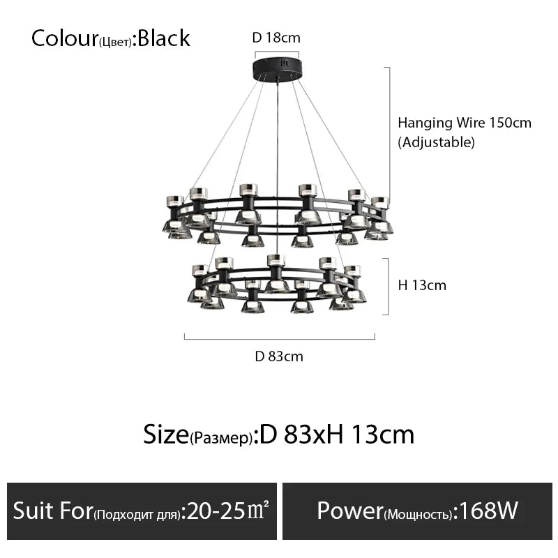 Afralia™ Copper Ring Pendant Lamp for Modern Luxury Living Room, Bedroom, Restaurant, Bar & Home Decor.