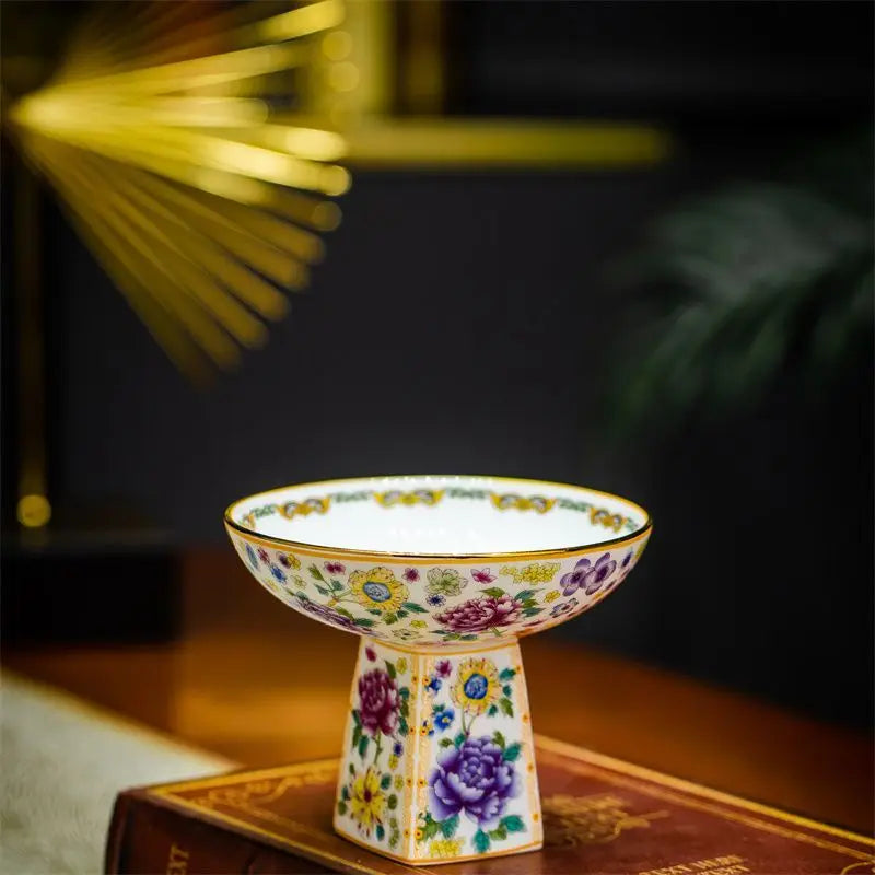 Afralia™ Ceramic Fruit Plate Large Capacity for Living Room Home Decor Refreshment
