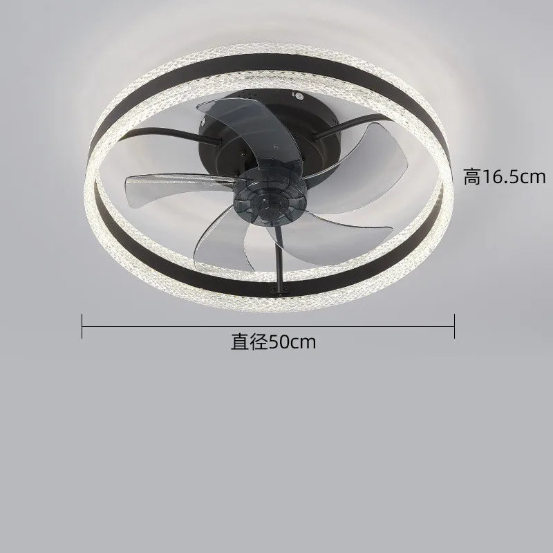 Afralia™ 7-Leaf Tri-Color Fan Lights: Modern Energy-Saving Ceiling Fan LED for Living, Bedroom, Dining