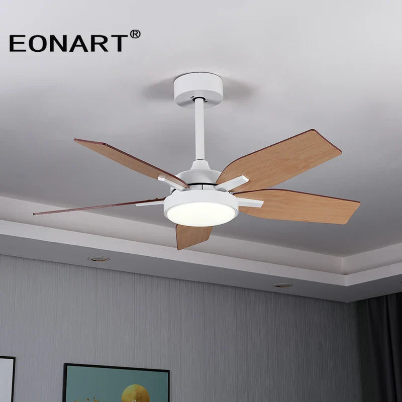Afralia™ 40" LED Ceiling Fan with Plywood Blades & Remote Control