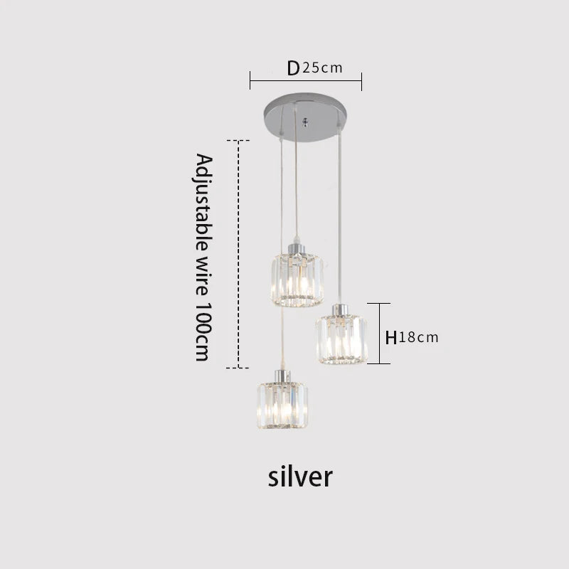 Afralia™ Modern K9 Crystal Ceiling Chandelier | Creative Staircase & Dining Room Pendant Light