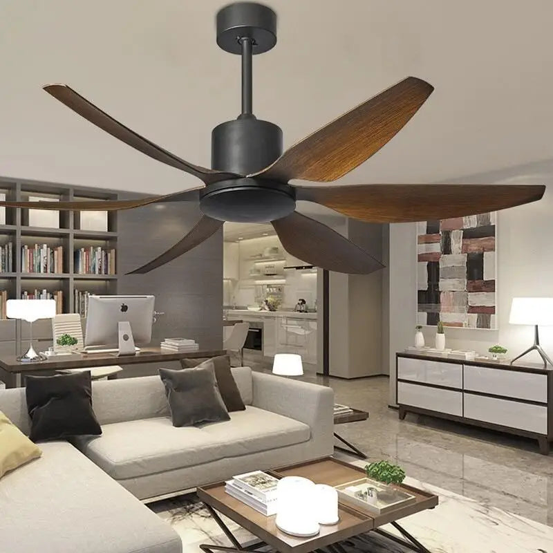 Afralia™ 66" Ceiling Fans Light & Remote Control 6 Blades - 110-240V - Hanging Fan