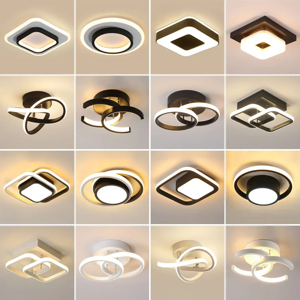 Afralia™ LED Ceiling Lights: Modern Shade for Home & Living Room Lighting