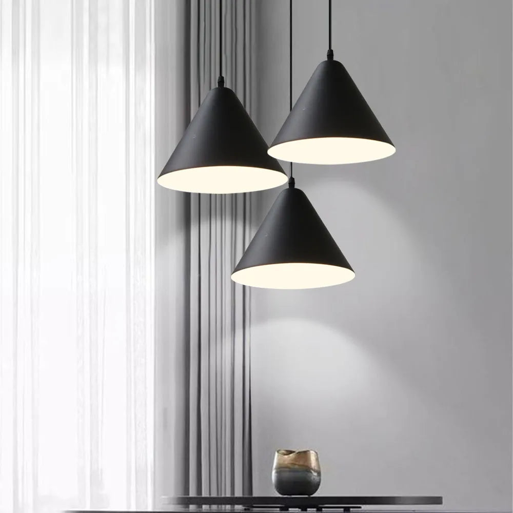 Afralia™ Nordic Pendant Lights E27 Minimalist Hanging Lamps for Dining Room & Kitchen Island