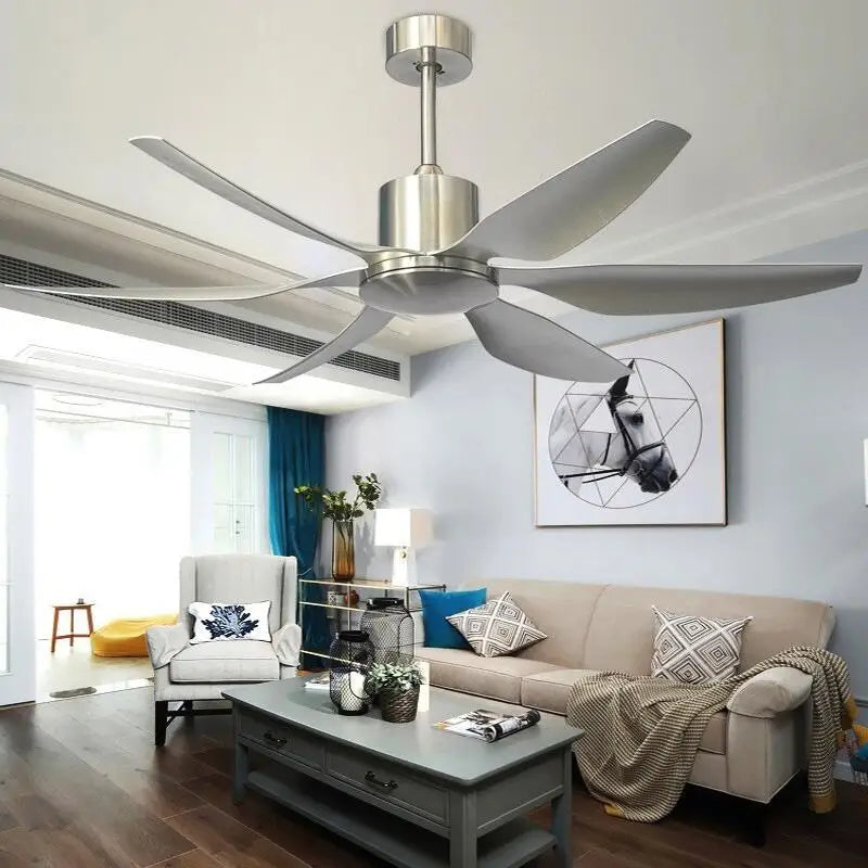 Afralia™ 66" Ceiling Fans Light & Remote Control 6 Blades - 110-240V - Hanging Fan