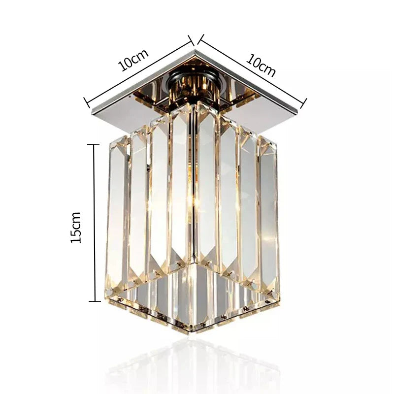 Afralia™ Crystal Ceiling Chandelier: Minimalist Luxury Lighting for Home, Hotel, Balcony, Corridor