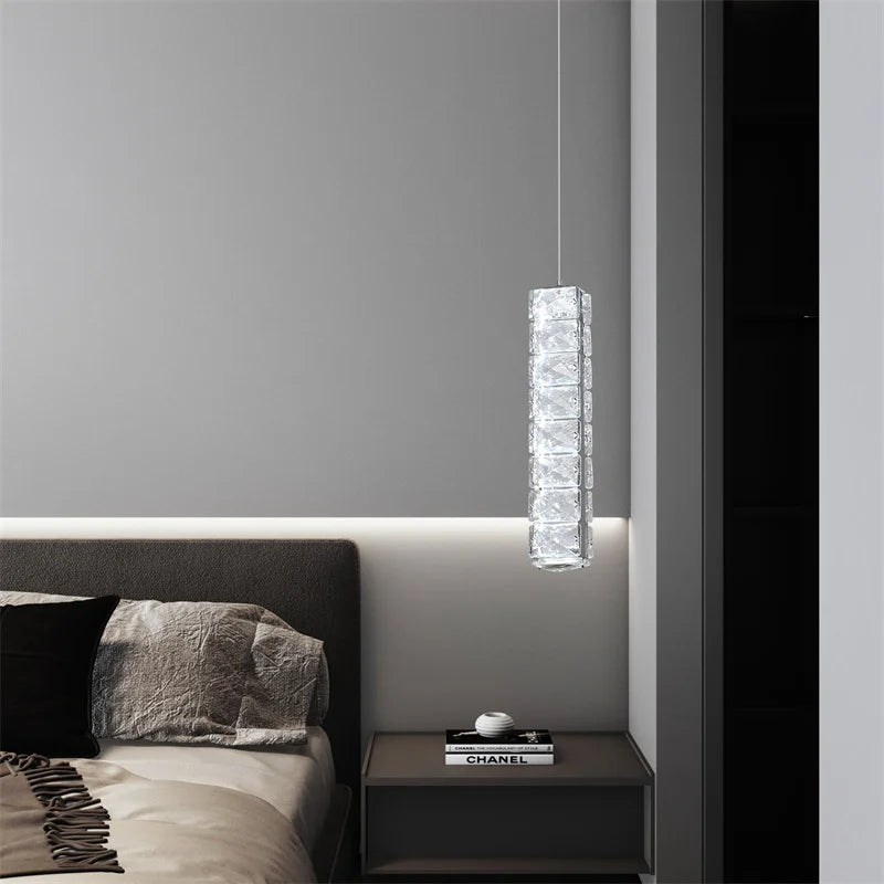 Afralia™ Nordic K9 Crystal Ceiling Chandelier: Modern Luxury LED Lighting Fixture for Home Decor