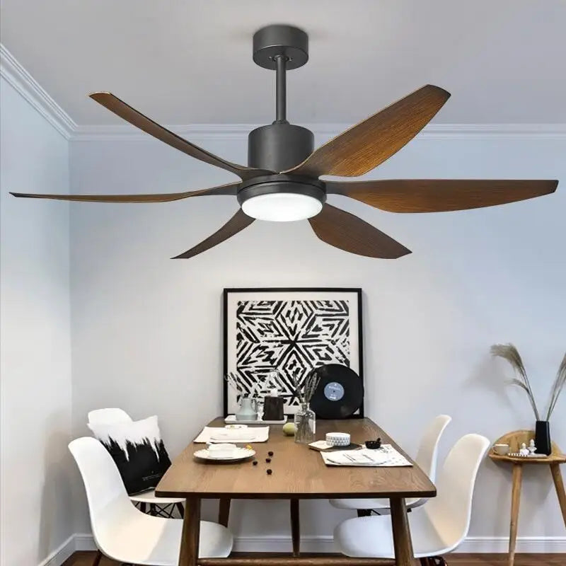 Afralia™ 66" Ceiling Fans Light & Remote Control 6 Blades - 110-240V - Hanging Fan