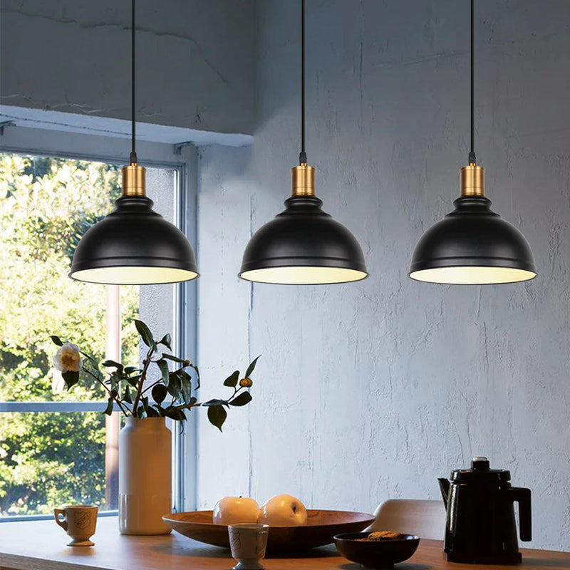 Afralia™ Vintage Industrial Pendant Light Chandelier E27 Base Hanging Lamp Home Lighting