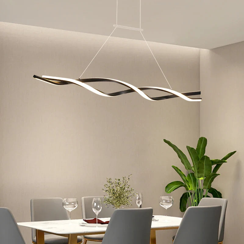 Afralia™ Modern Hanging Chandelier Indoor Lighting for Dining Room Kitchen Island