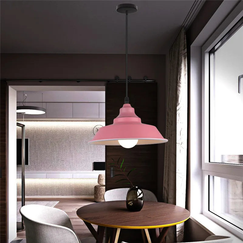 Afralia™ Retro Industrial Metal Ceiling Pendant Lighting for Loft Warehouse Aisle Entrances