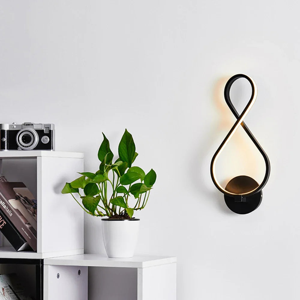 Afralia™ LED Wall Light for Modern Home Lighting Chandelier & Ceiling Lamp Sconce