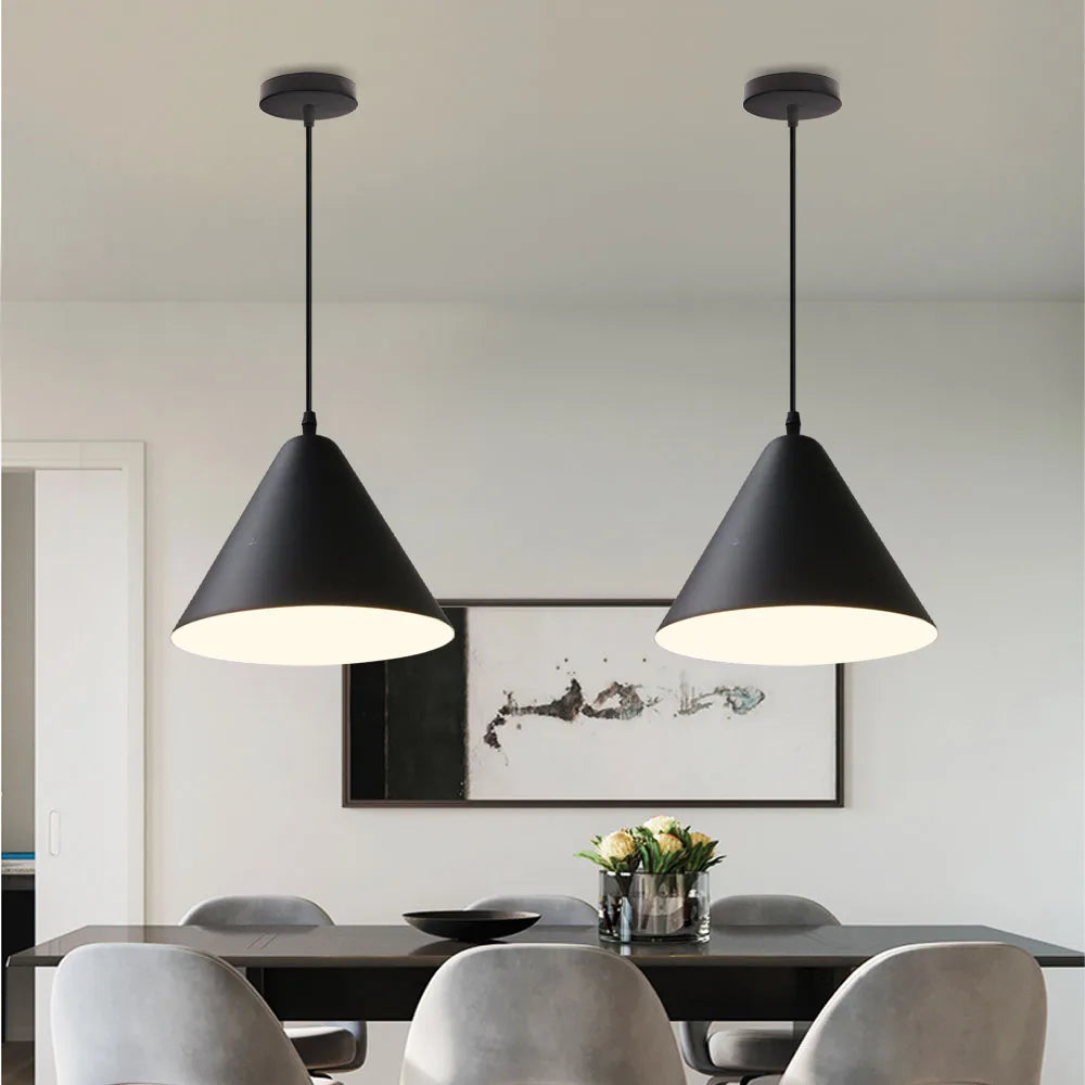 Afralia™ Nordic Pendant Lights E27 Minimalist Hanging Lamps for Dining Room & Kitchen Island