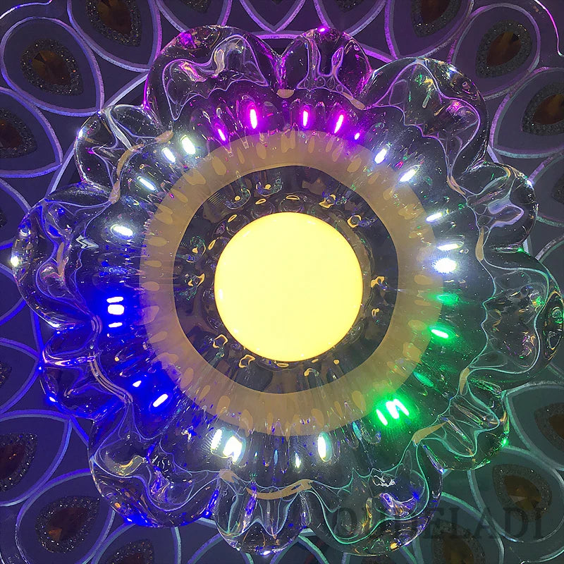 Afralia™ Crystal Glass LED Ceiling Spot Light for Home Decor
