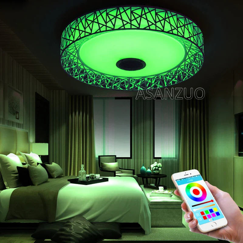 Afralia™ Smart LED Ceiling Light with Music & RGB Control