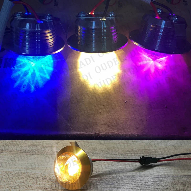 Afralia™ LED Spot Light Mini 3W Diamond Crystal Downlight for Home & Jewelry Cabinet