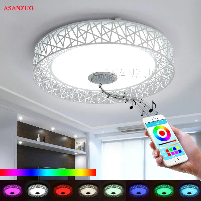 Afralia™ Smart LED Ceiling Light with Music & RGB Control