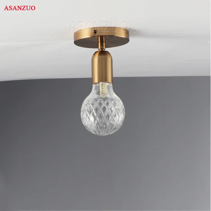 Afralia™ Brass Pendant Lamp for Dining Bedroom Living Room Wall Light