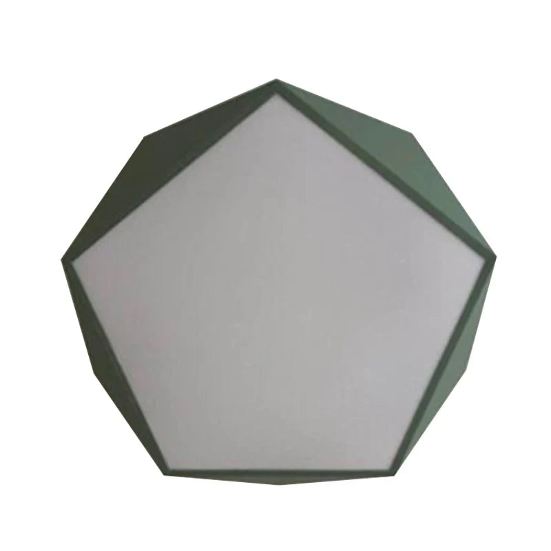Afralia™ Macaron Pentagonal LED Ceiling Light for Modern Living Room, Bedroom, Restaurant