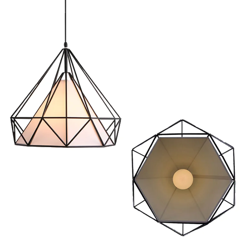 Afralia™ Vintage Cage Pendant Light with LED Edison Bulb for Modern Home Décor