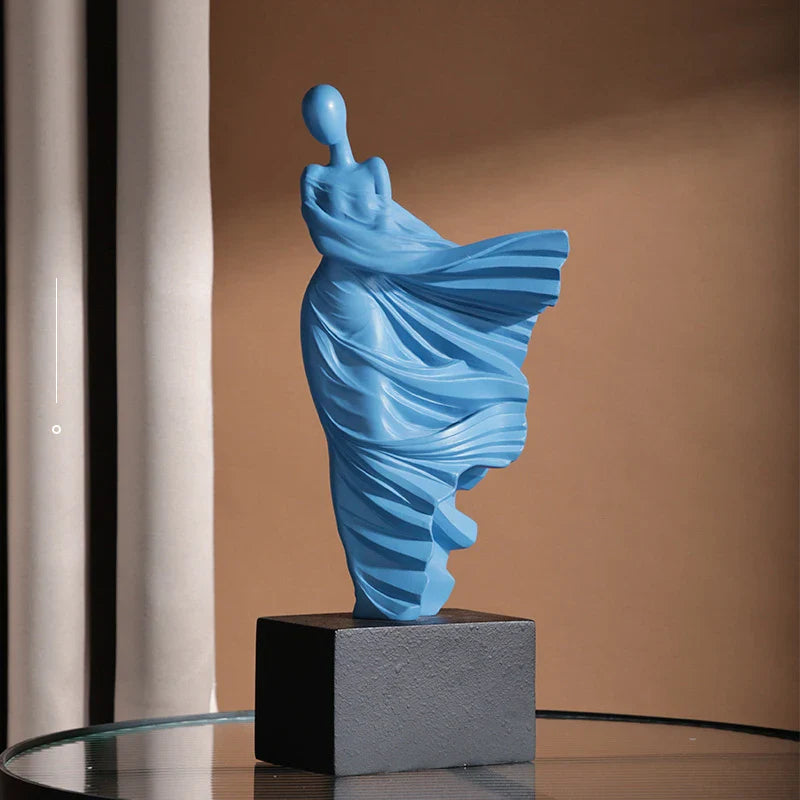 Afralia™ Abstract Dancer Figure Resin Sculpture for Modern Home Decor