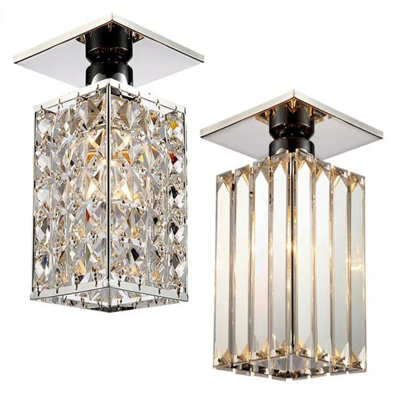 Afralia™ Crystal Ceiling Chandelier: Minimalist Luxury Lighting for Home, Hotel, Balcony, Corridor