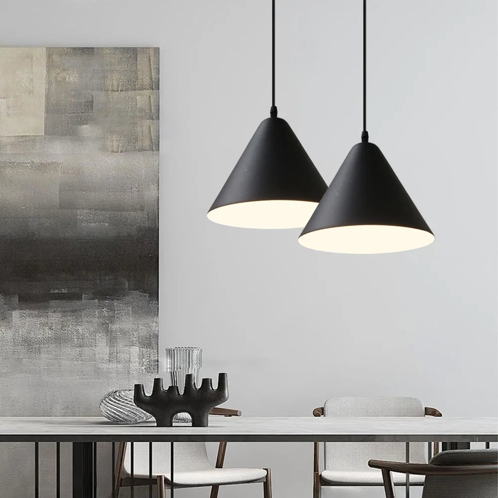 Afralia™ Nordic Pendant Lights E27 Minimalist Hanging Lamps for Dining Room & Kitchen Island