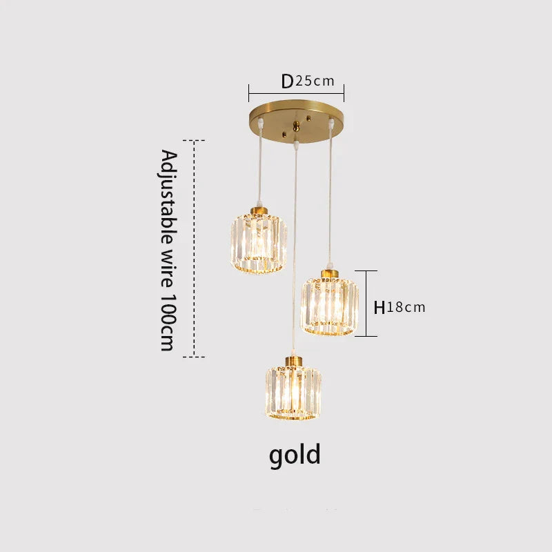 Afralia™ Modern K9 Crystal Ceiling Chandelier | Creative Staircase & Dining Room Pendant Light