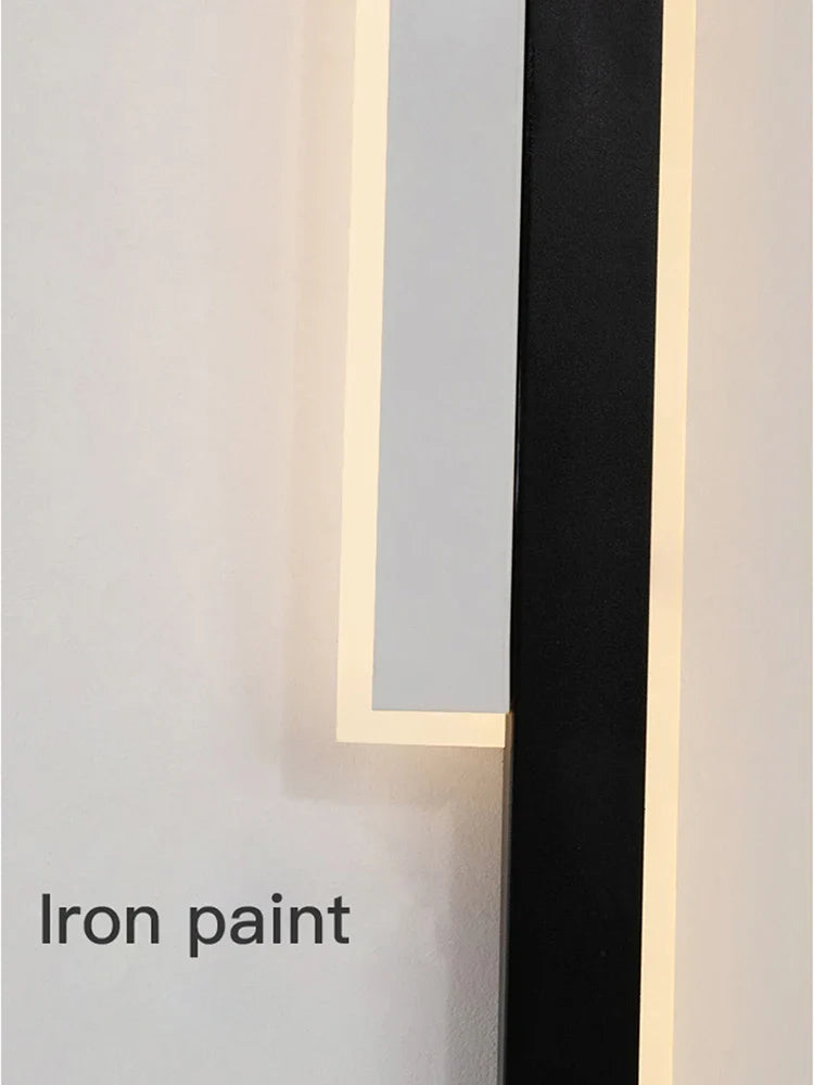 Afralia™ LED Black Wall Lamp for Modern Living Room, Bedroom, Bar & Corridor